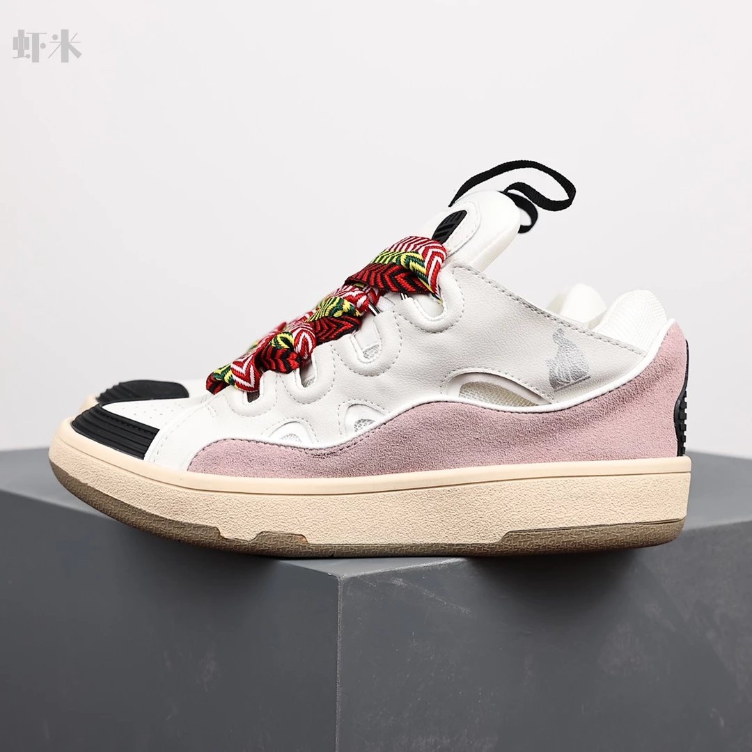 1:1 Best Quality Lanvin Crub Bread Shoes White & Black & Pink