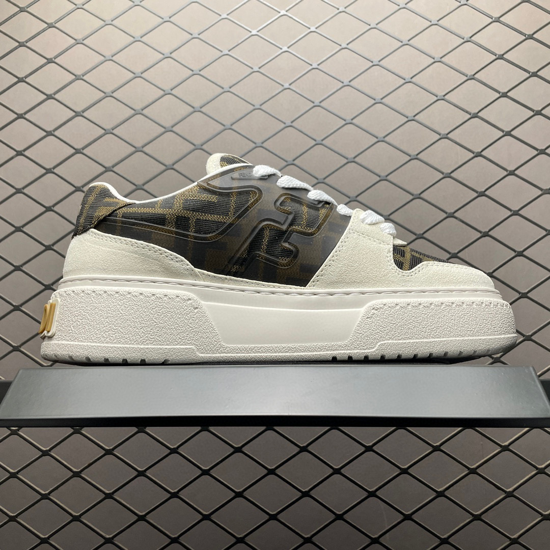 1:1 Best Quality Fendi Match Low Shoes Classic Full Logo