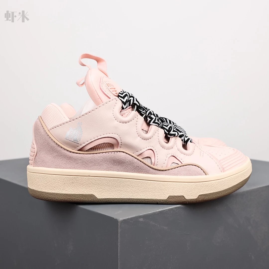 1:1 Best Quality Lanvin Crub Bread Shoes Pink Color