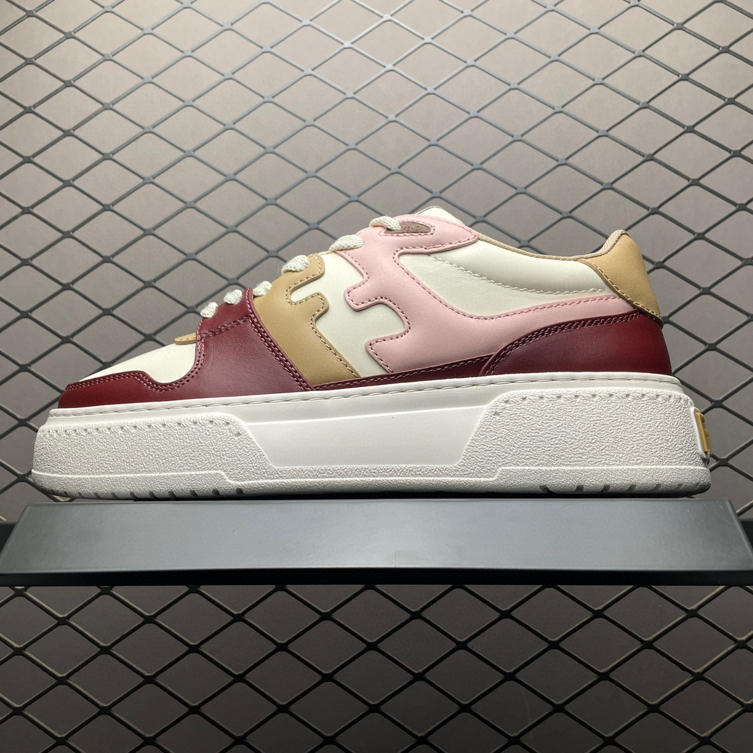 1:1 Best Quality Fendi Match Low Shoes Pink Logo