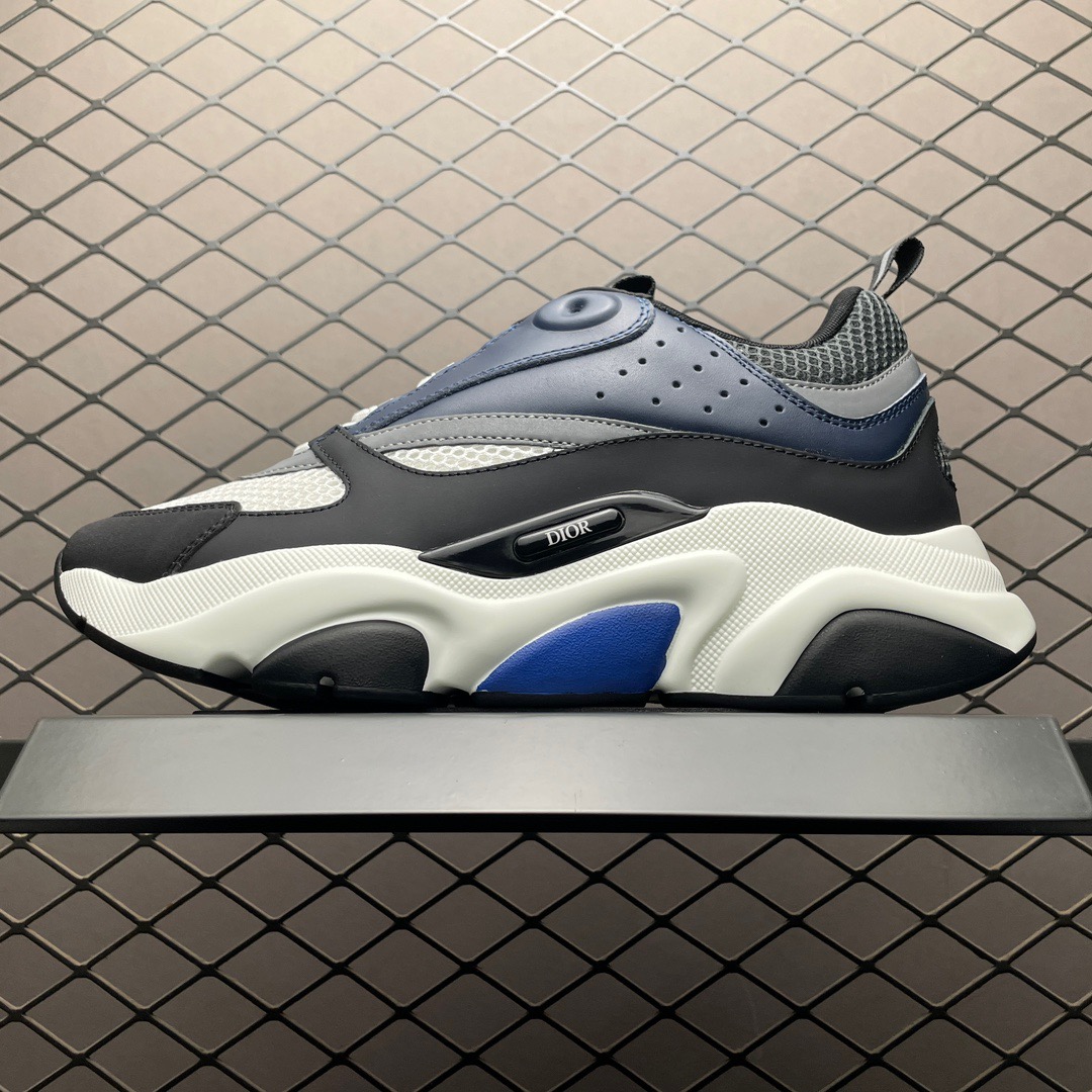 dior b22 black white and blue shoes