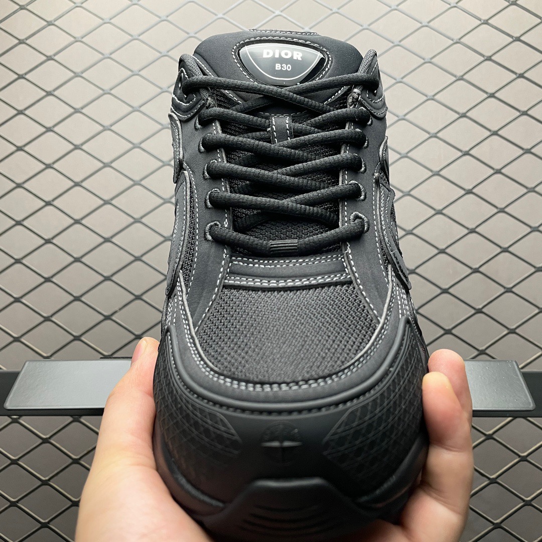 dior b30*stone island black shoes