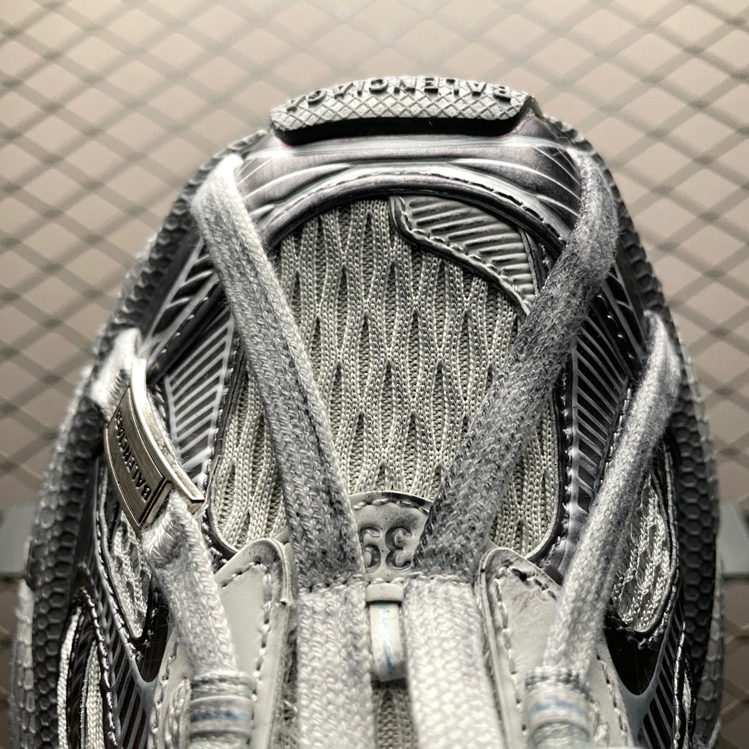 balenciaga 3xl extreme laces VG sliver shoes