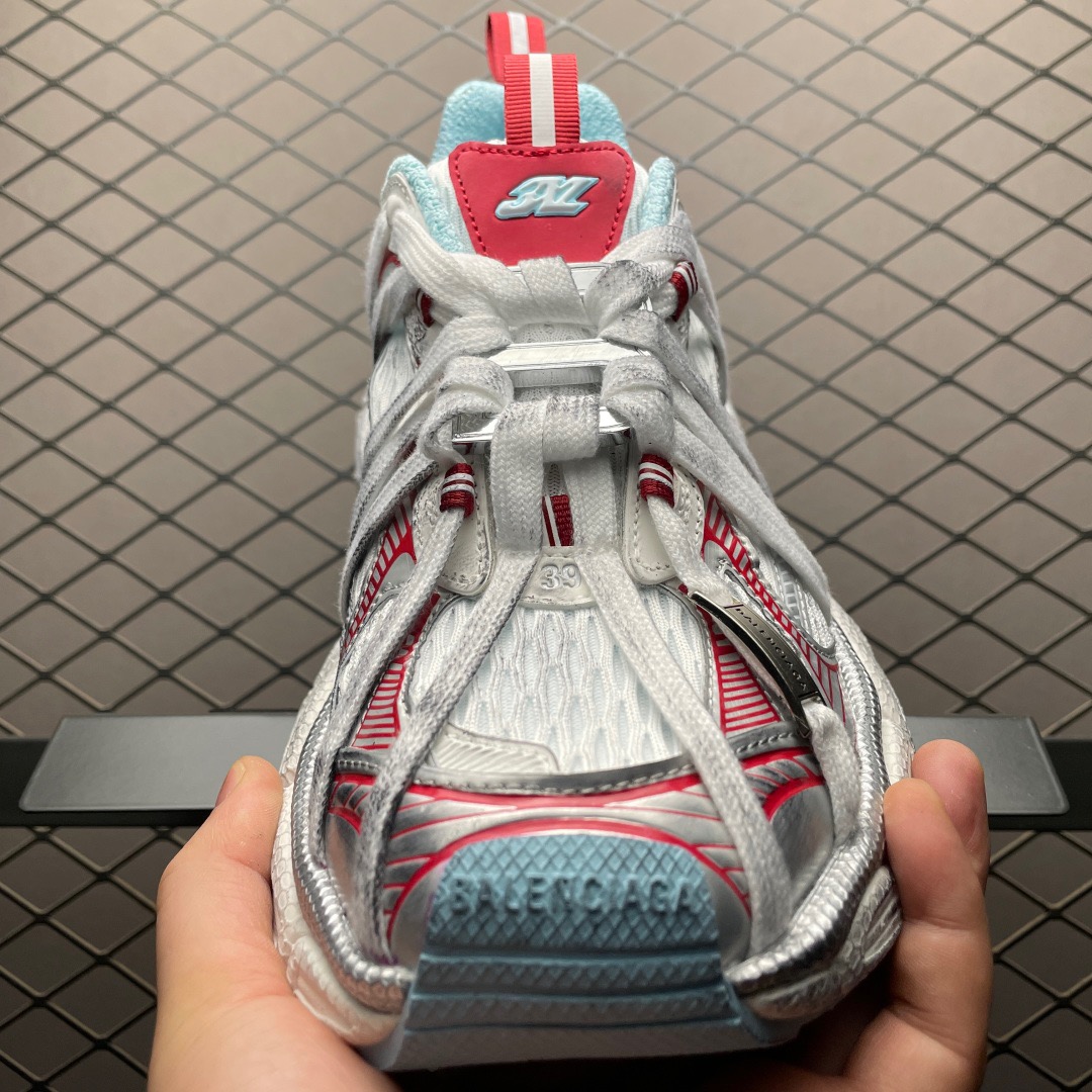 balenciaga 3xl extreme laces VG white and red shoes