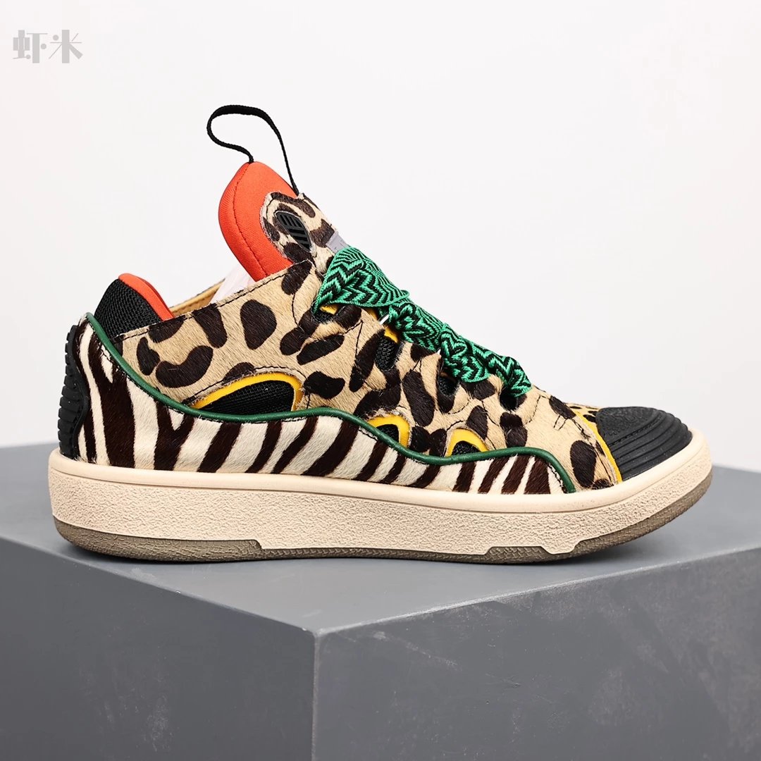 1:1 Best Quality Lanvin Crub Bread Shoes Leopard