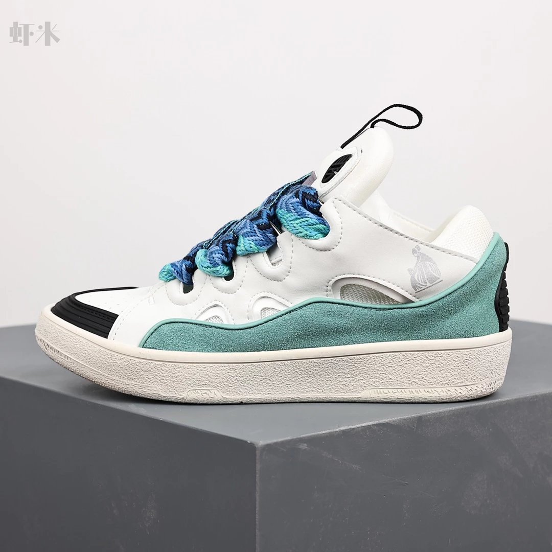 1:1 Best Quality Lanvin Crub Bread Shoes bluish green