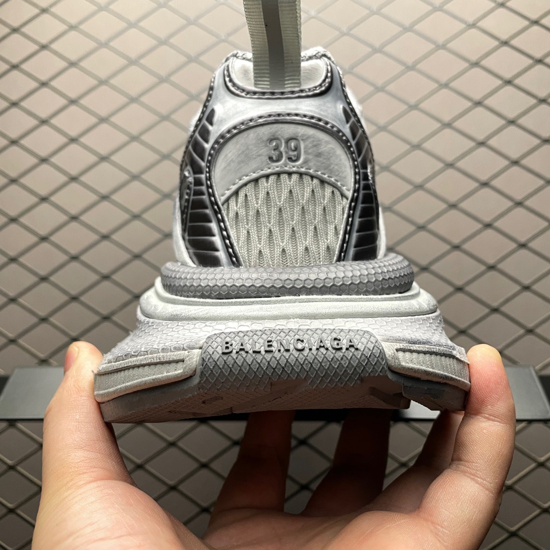 balenciaga 3xl extreme laces VG sliver shoes