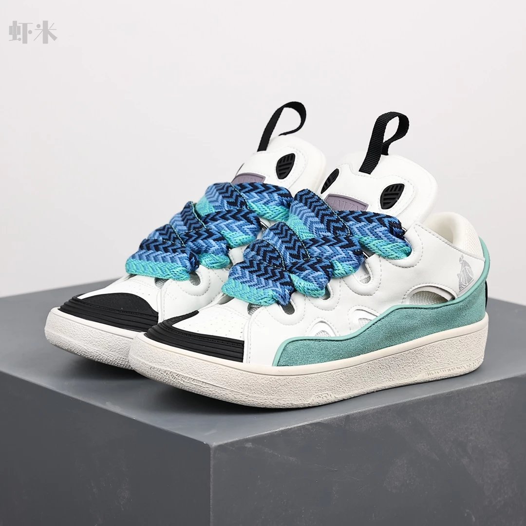 1:1 Best Quality Lanvin Crub Bread Shoes bluish green