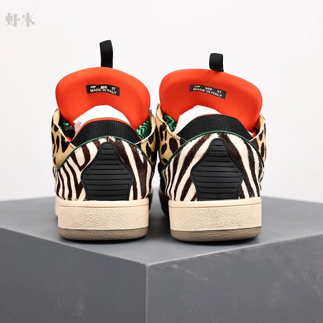 1:1 Best Quality Lanvin Crub Bread Shoes Leopard