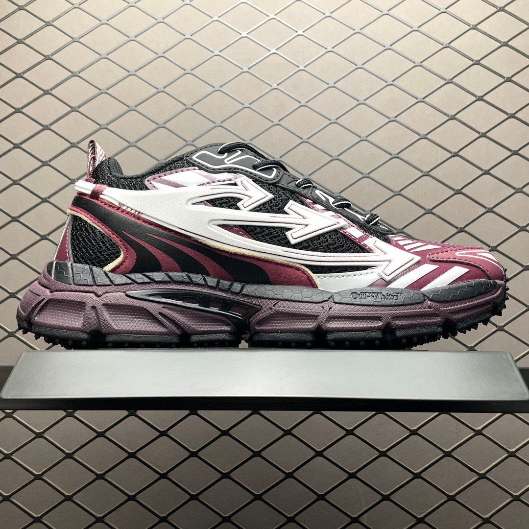 1:1 Best Quality Off White Shoes Purple Color