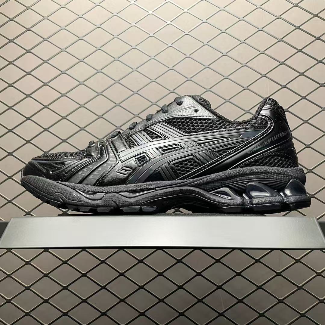 Asics GEL-Kayano 14 all black shoes