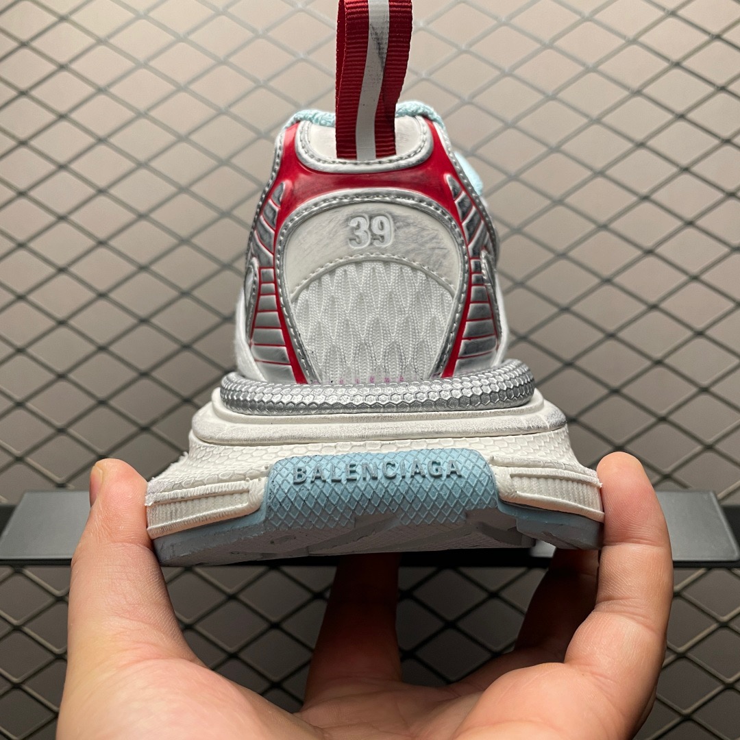 balenciaga 3xl extreme laces VG white and red shoes