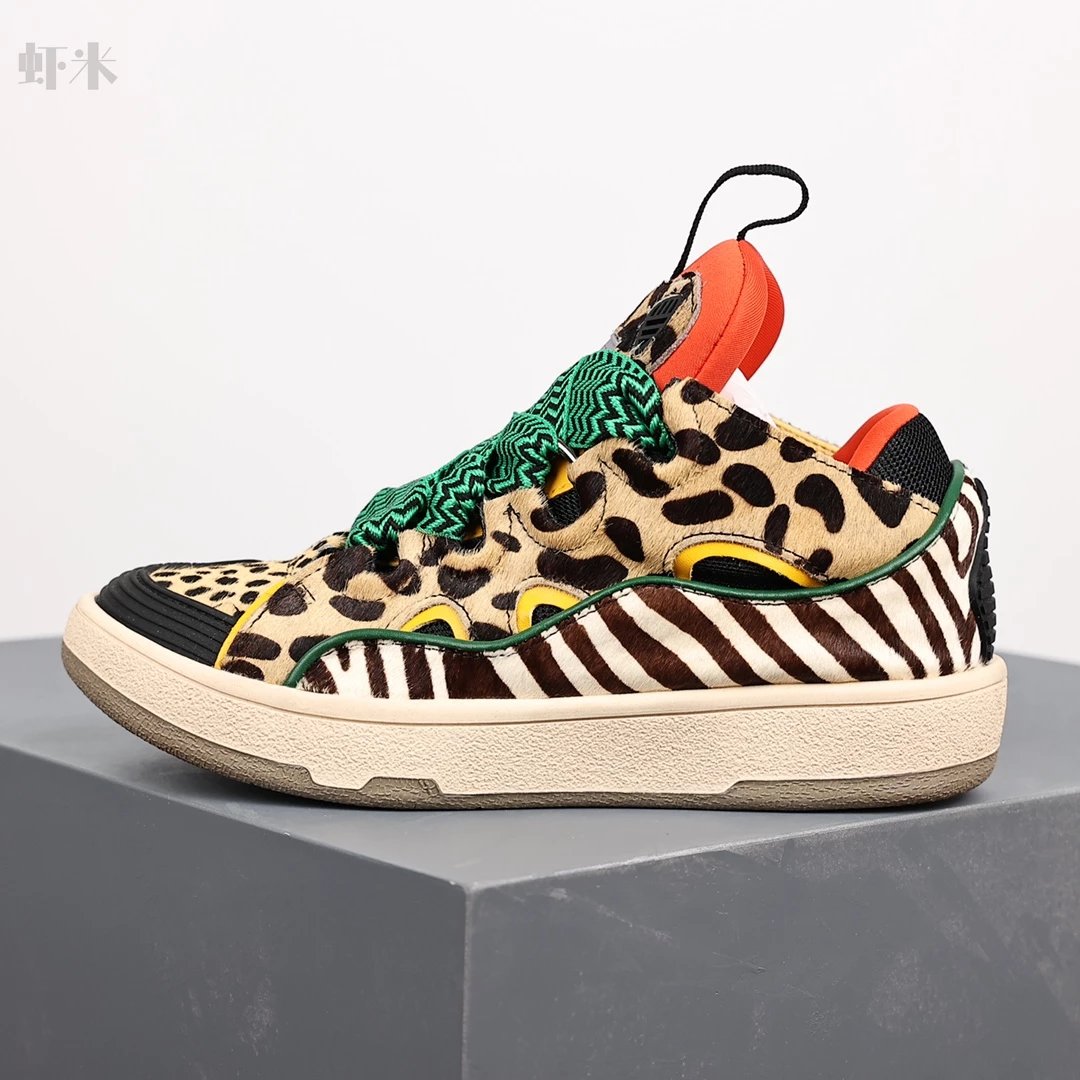 1:1 Best Quality Lanvin Crub Bread Shoes Leopard