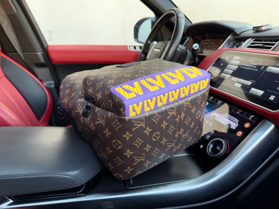 LV Discovery Brown Backpack with Bottom Logo