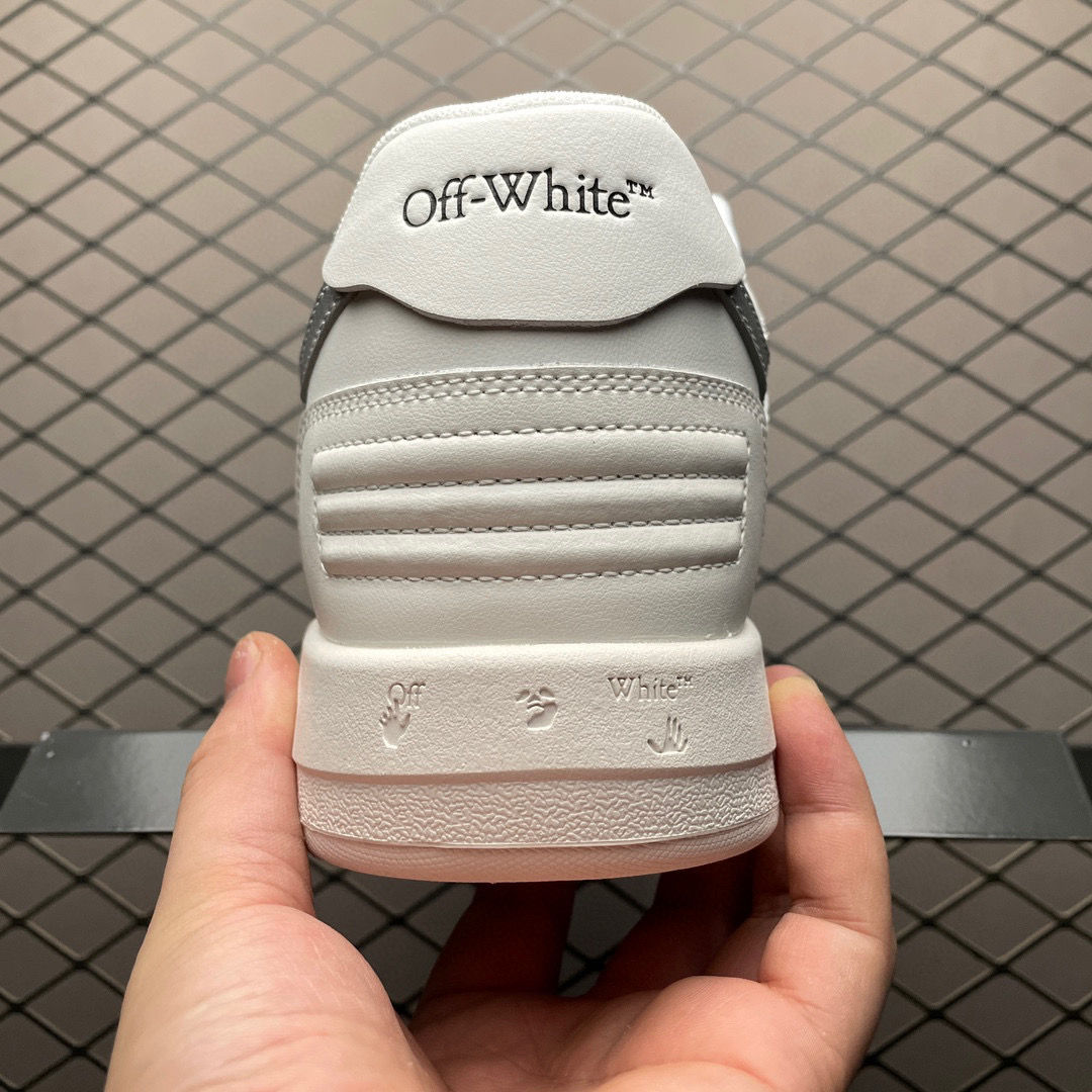 1:1 Best Quality Off White Out of Office Shoes White & Silver