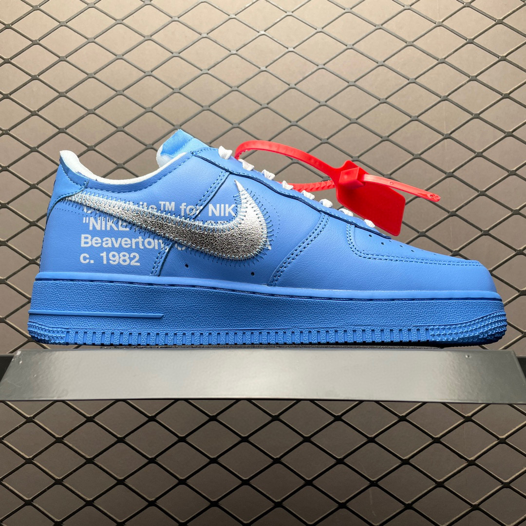 1:1 Best Quality Off White & Air Force 1 MCA Shoes Blue