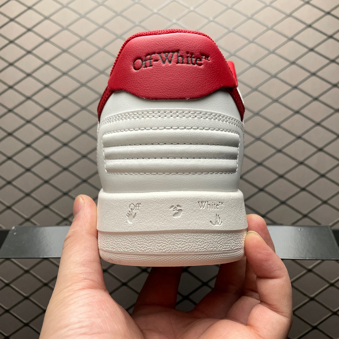 1:1 Best Quality Off White Out of Office Shoes White with Red Logo