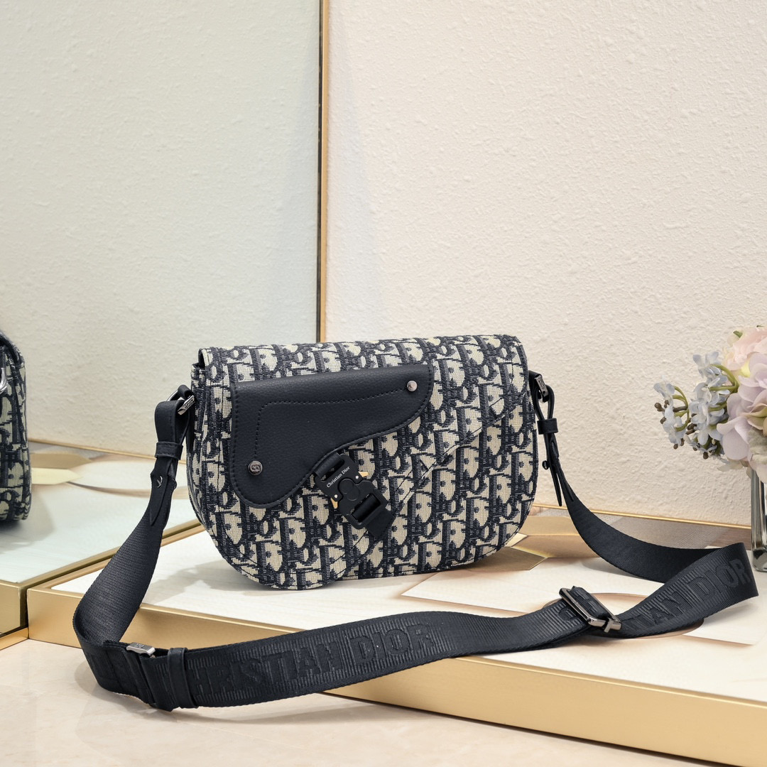Dior Full logo Saddle Bag