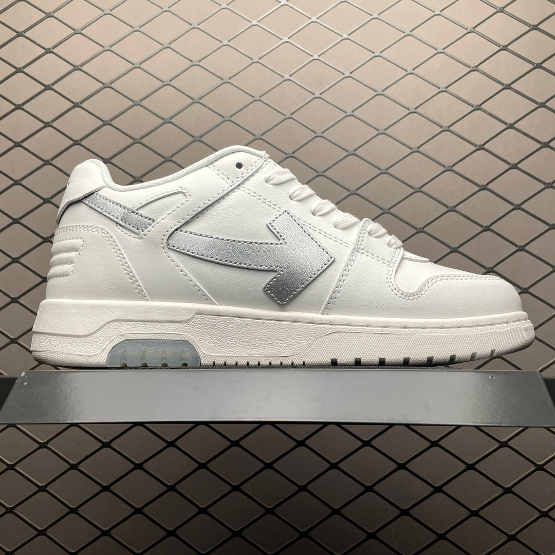 1:1 Best Quality Off White Out of Office Shoes White & Silver