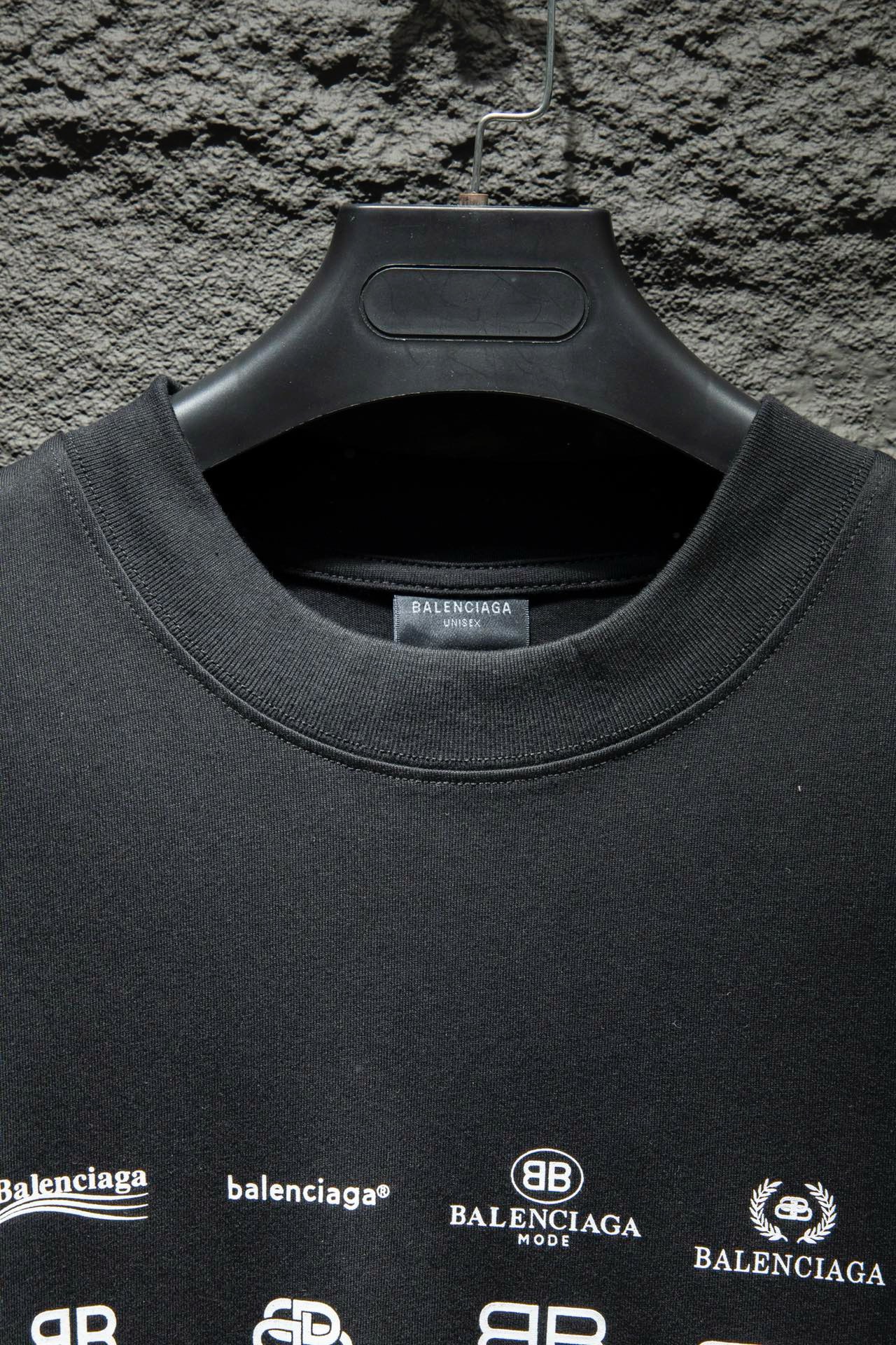 balenciaga letters designs tee