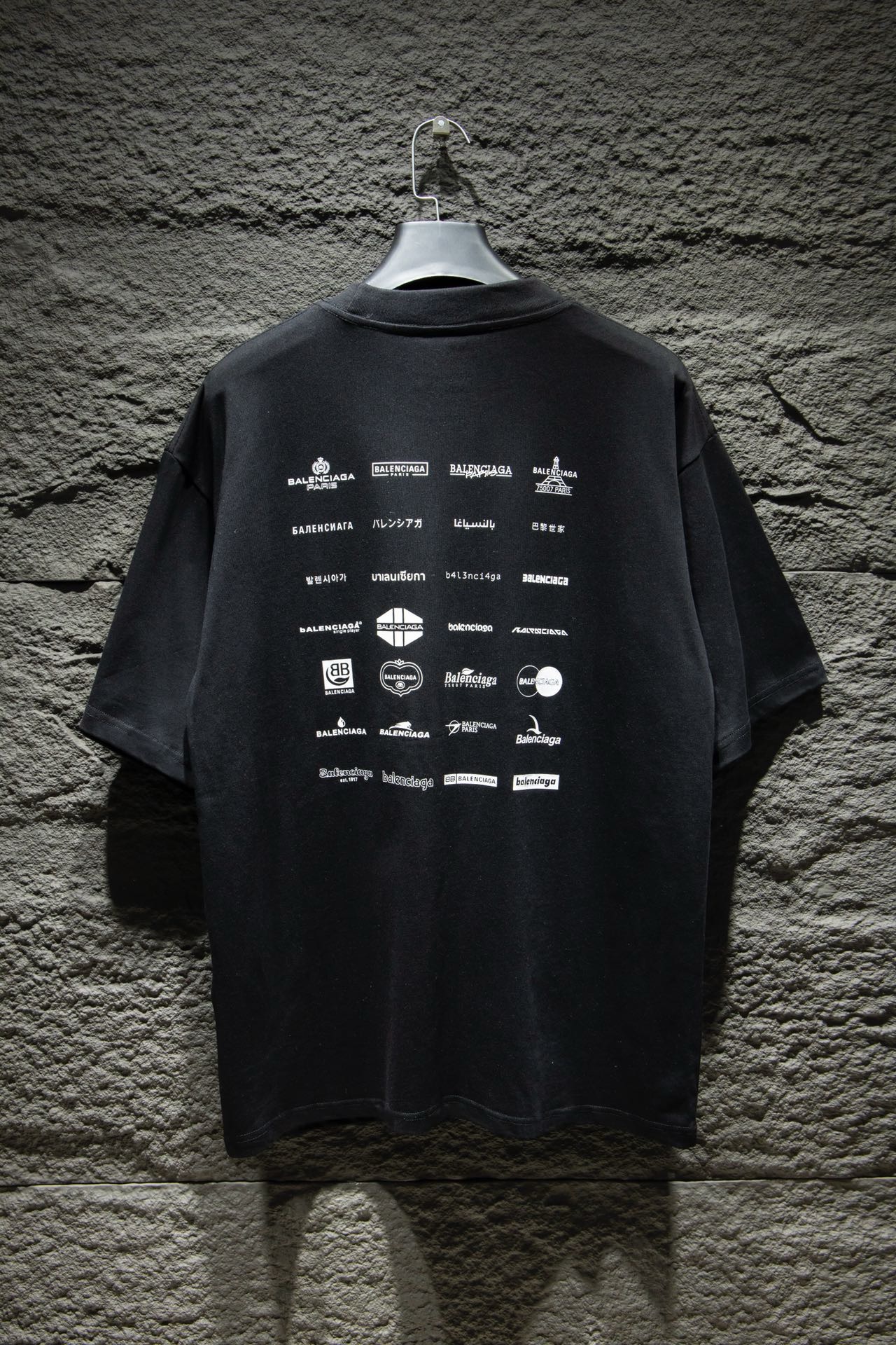 balenciaga letters designs tee