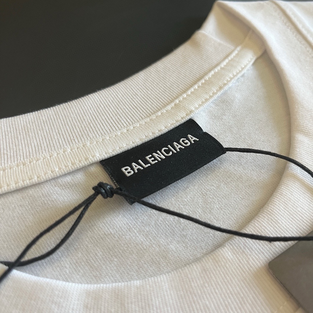 balenciaga wifi 2024ss black and white tee