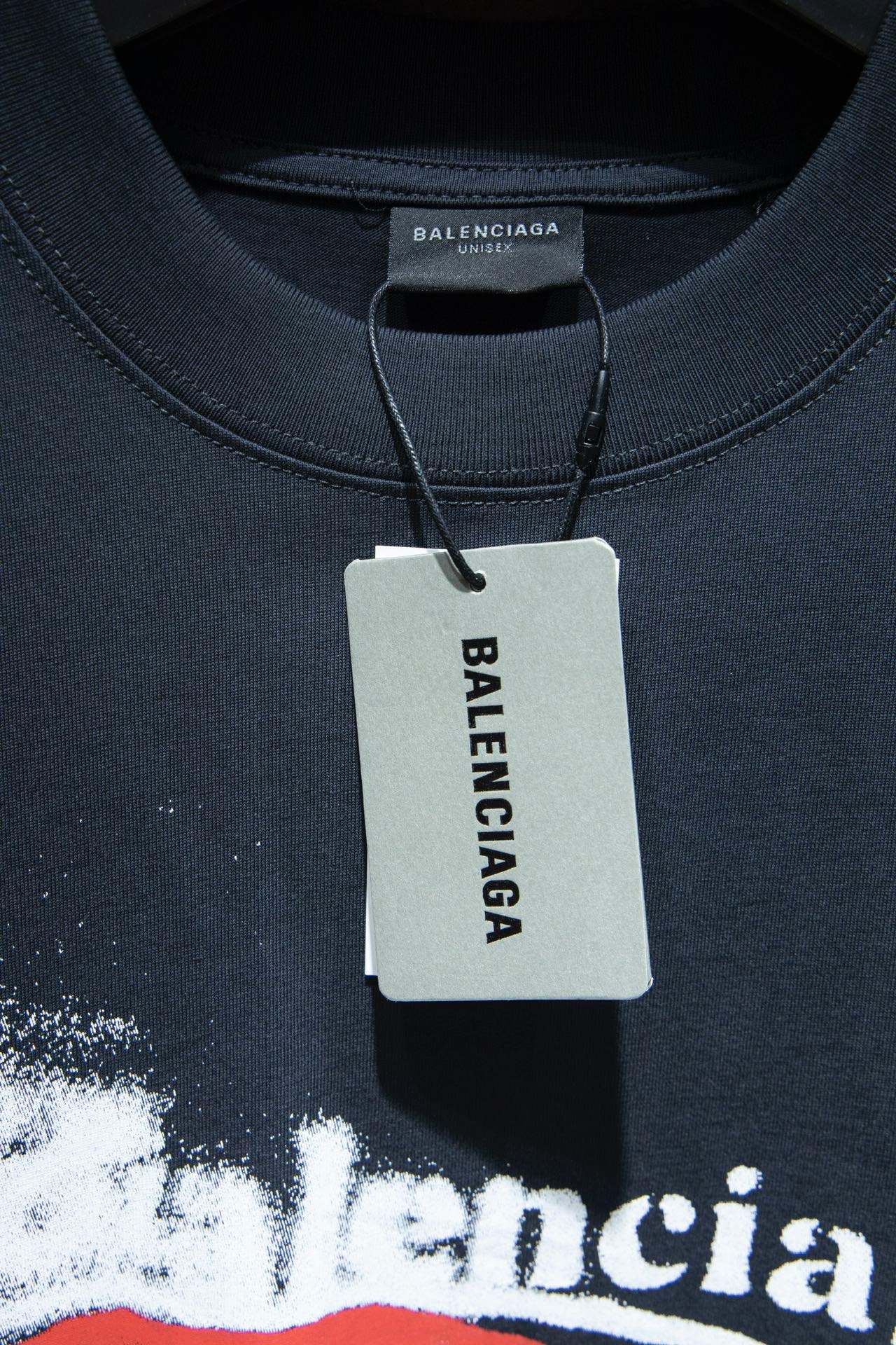 balenciaga direct inkjet printing tee
