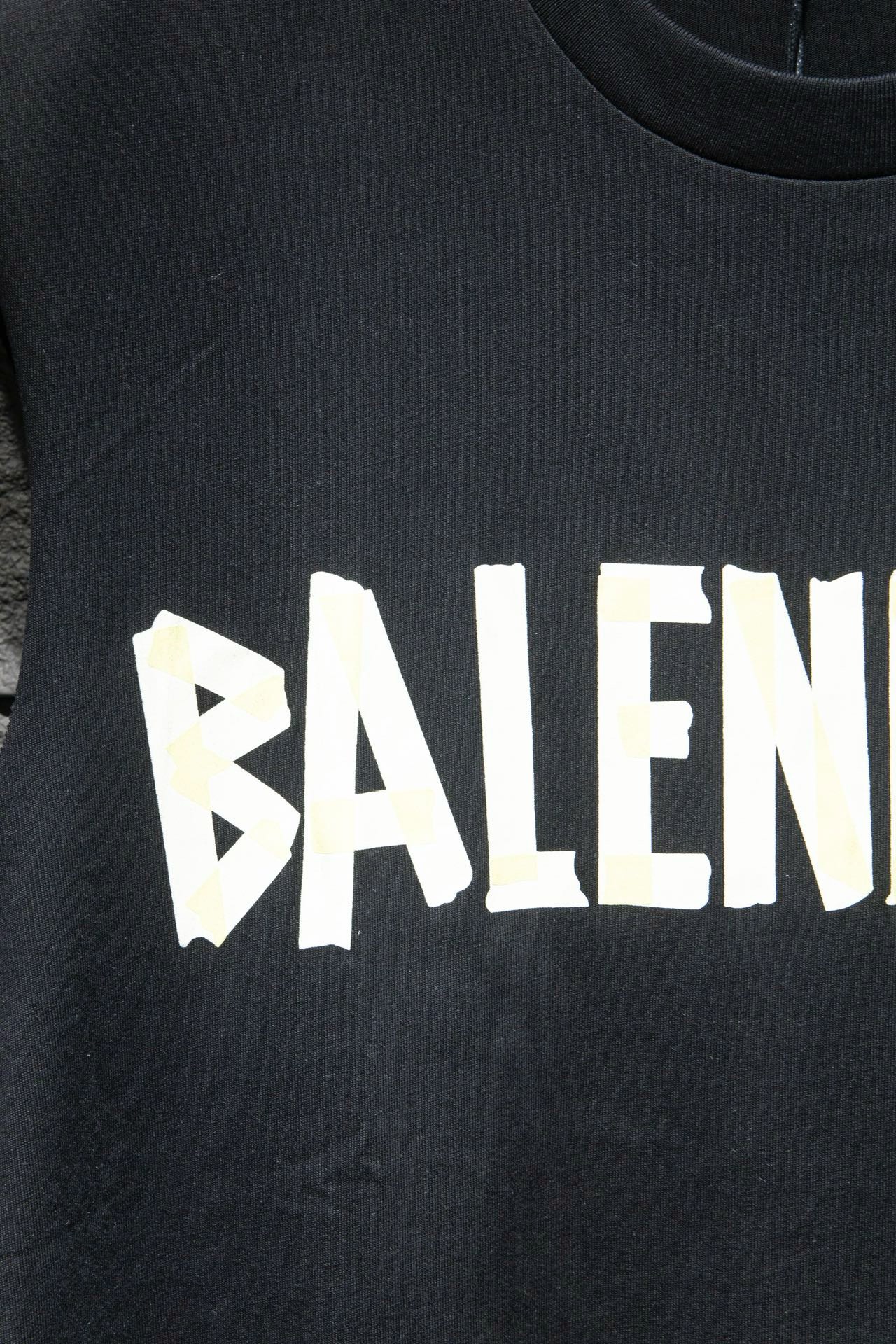 balenciaga adhesive tape black vest