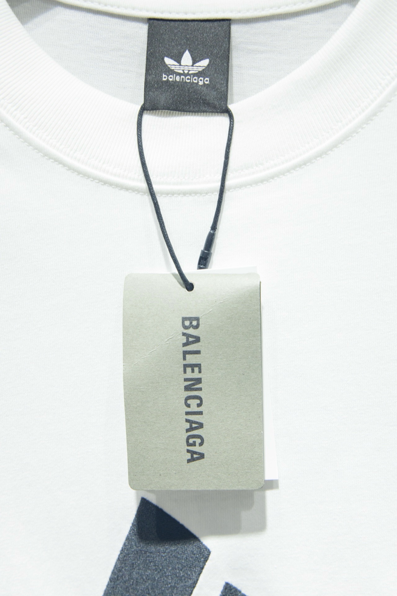 balenciaga x Adidas collaboration white tee