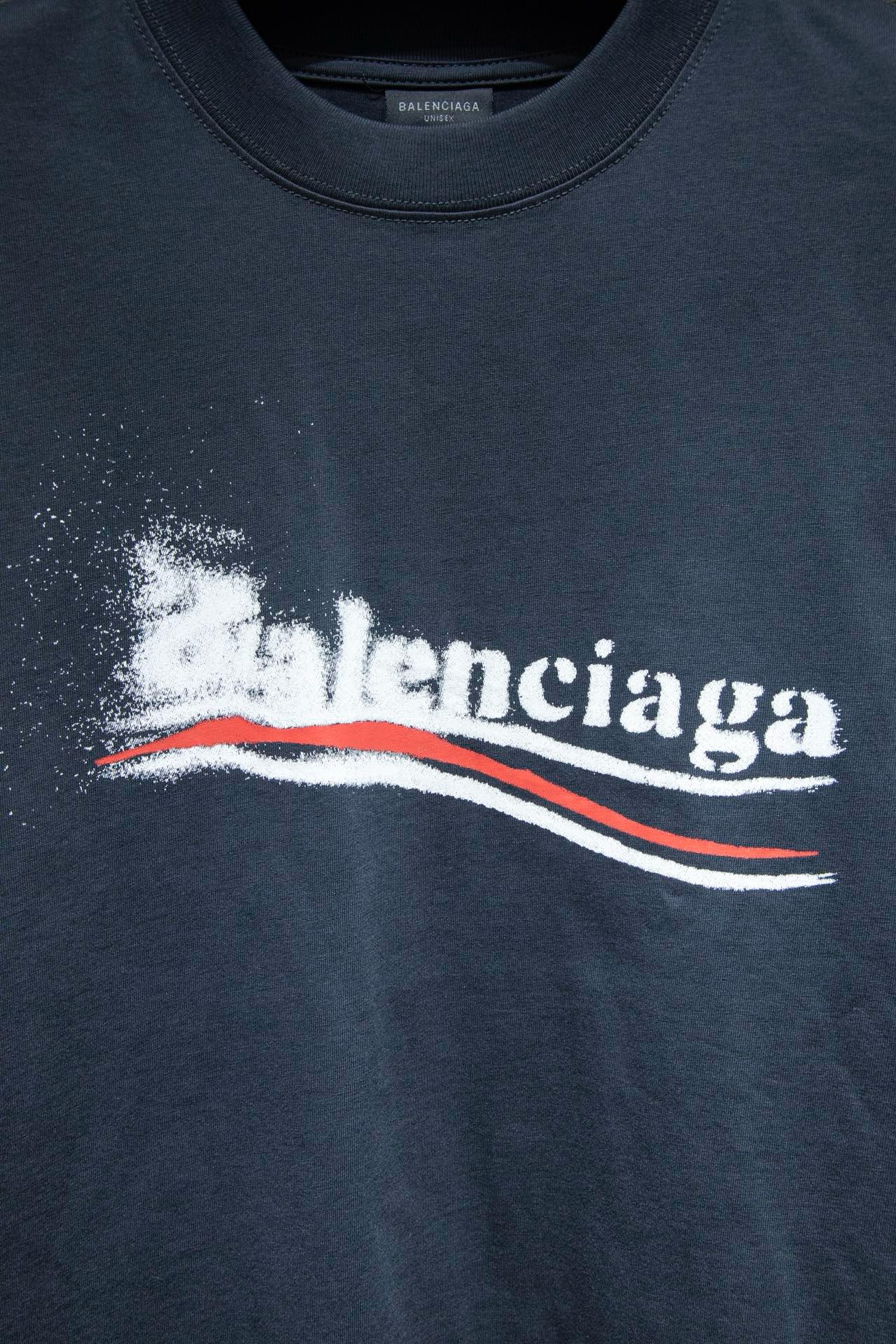 balenciaga direct inkjet printing tee