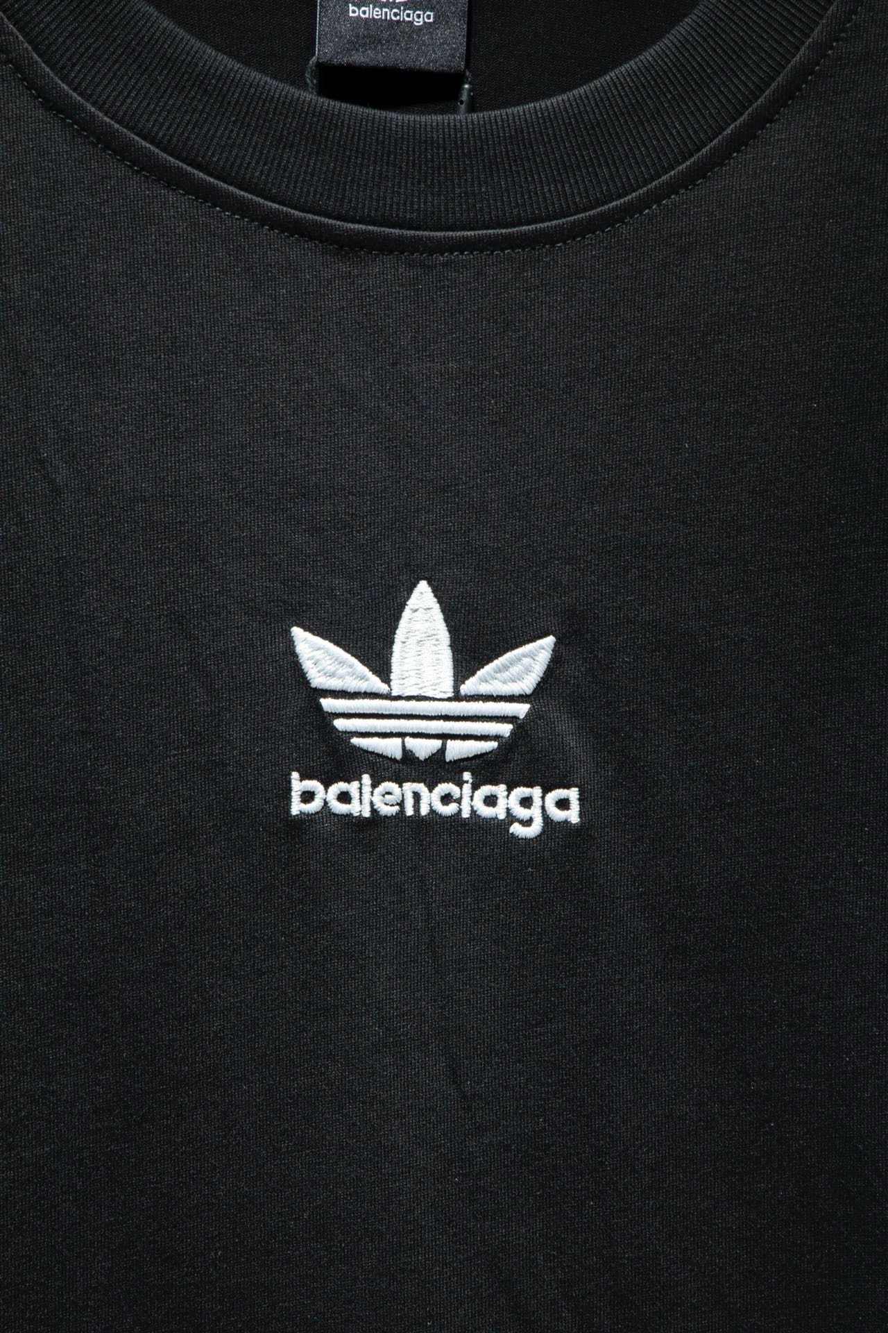 balenciaga x Adidas collaboration black tee