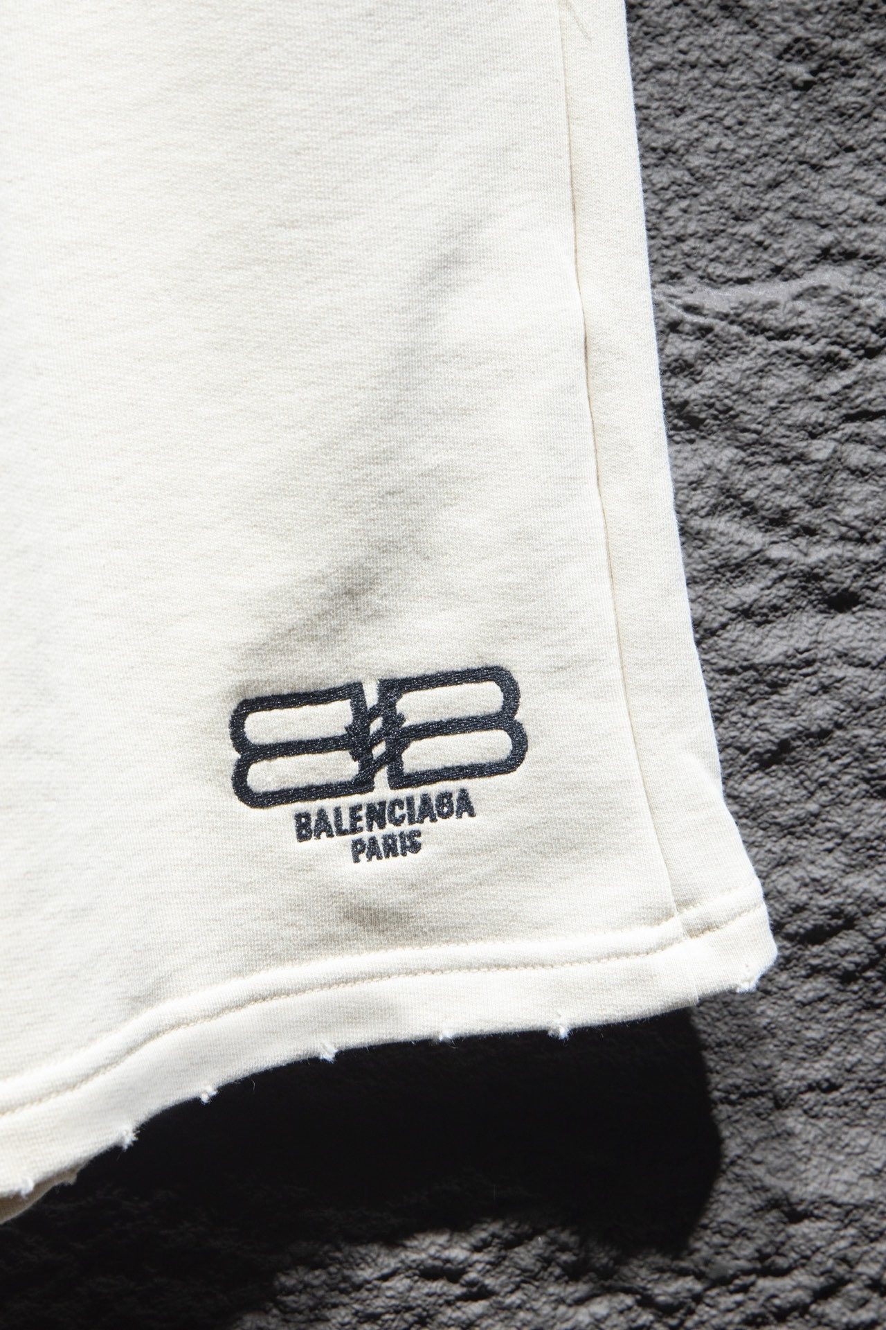 balencisga classic black and white shorts