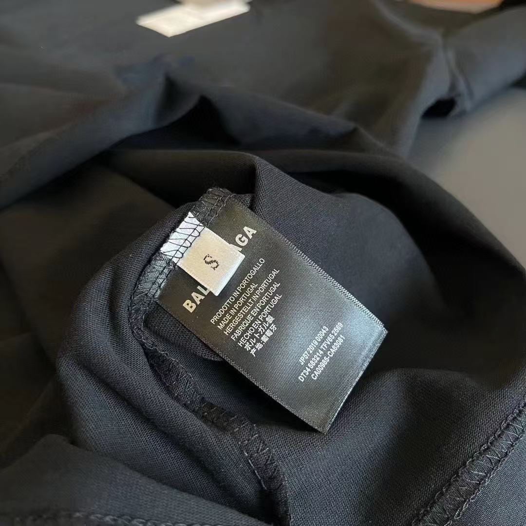 balenciaga wifi 2024ss black and white tee