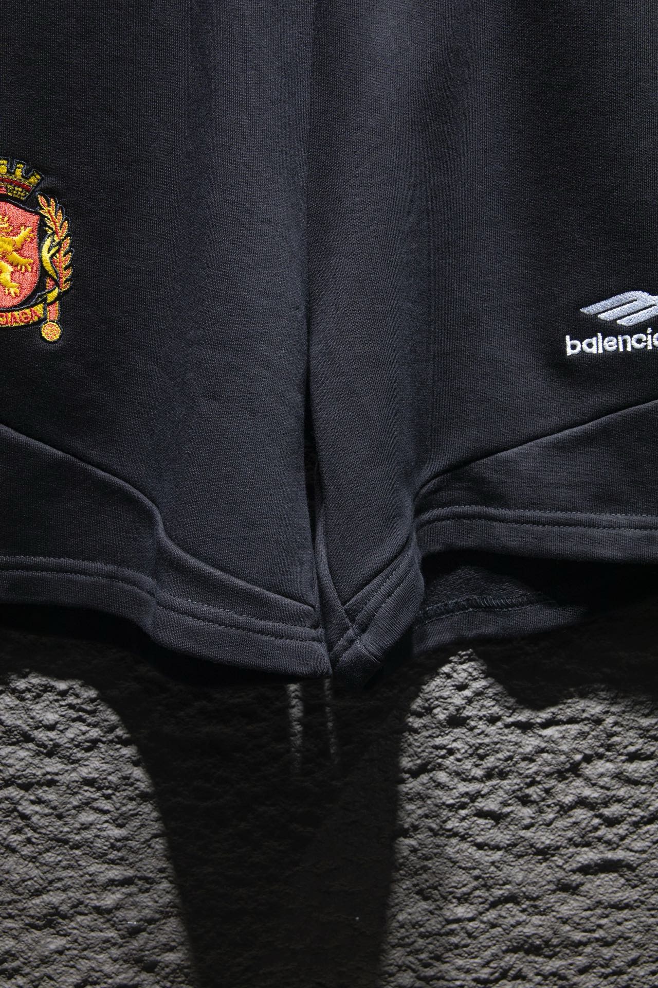 balenciaga embroidery black  shorts