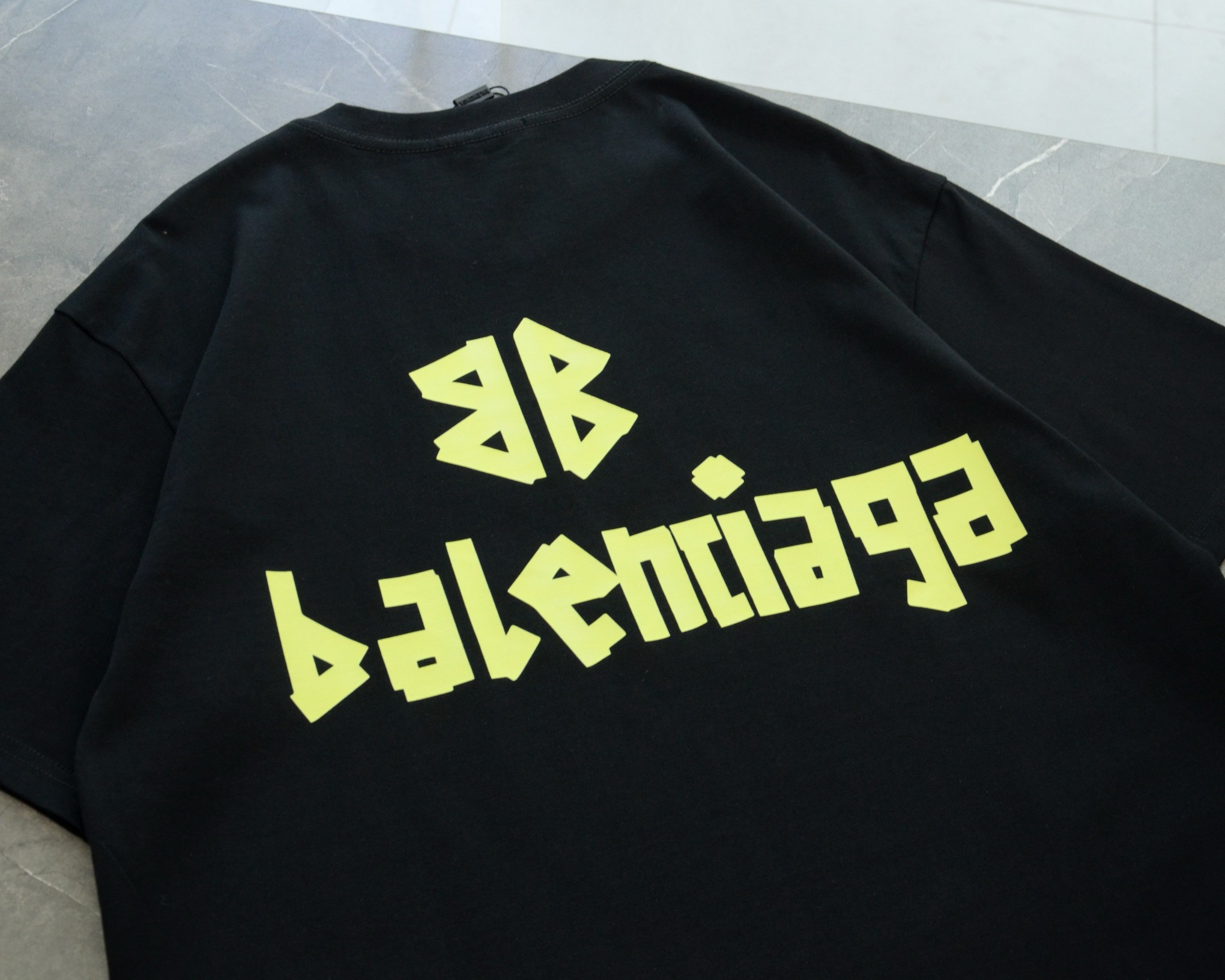 balenciaga adhesive tape black tee