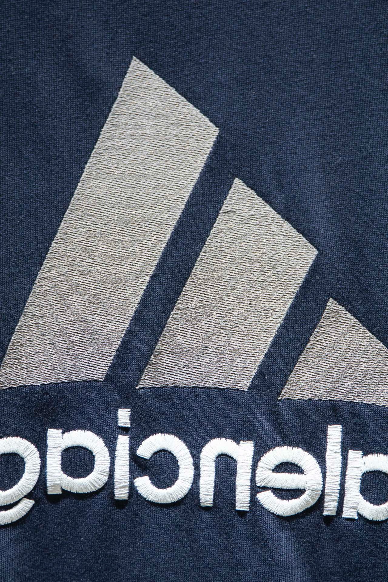 Balenciaga x Adidas collaboration blue tee