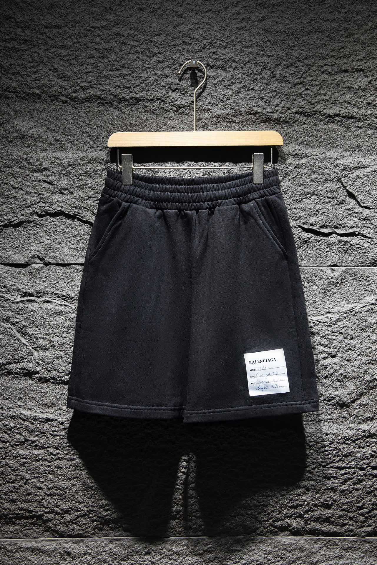 balenciaga black shorts