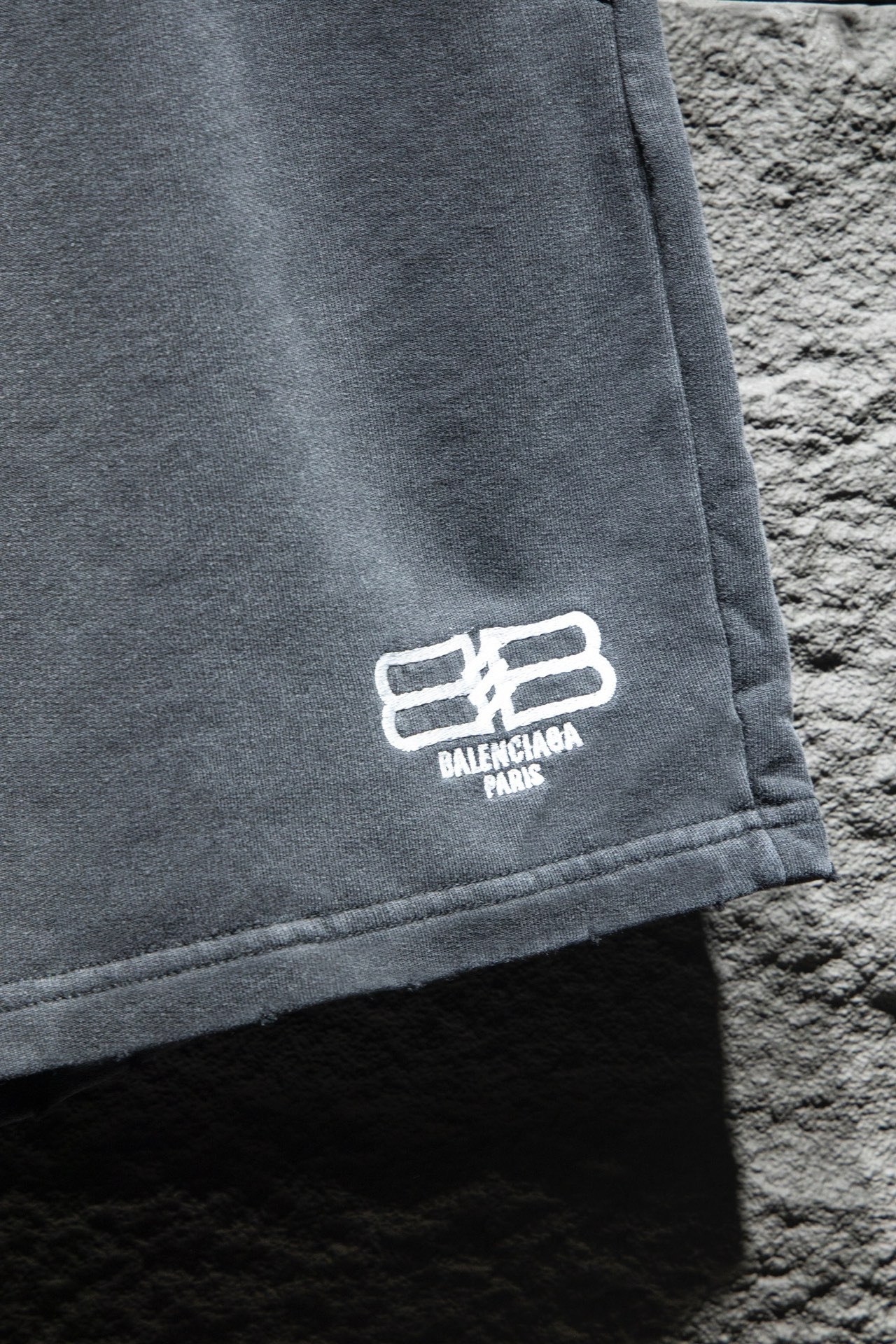 balencisga classic black and white shorts