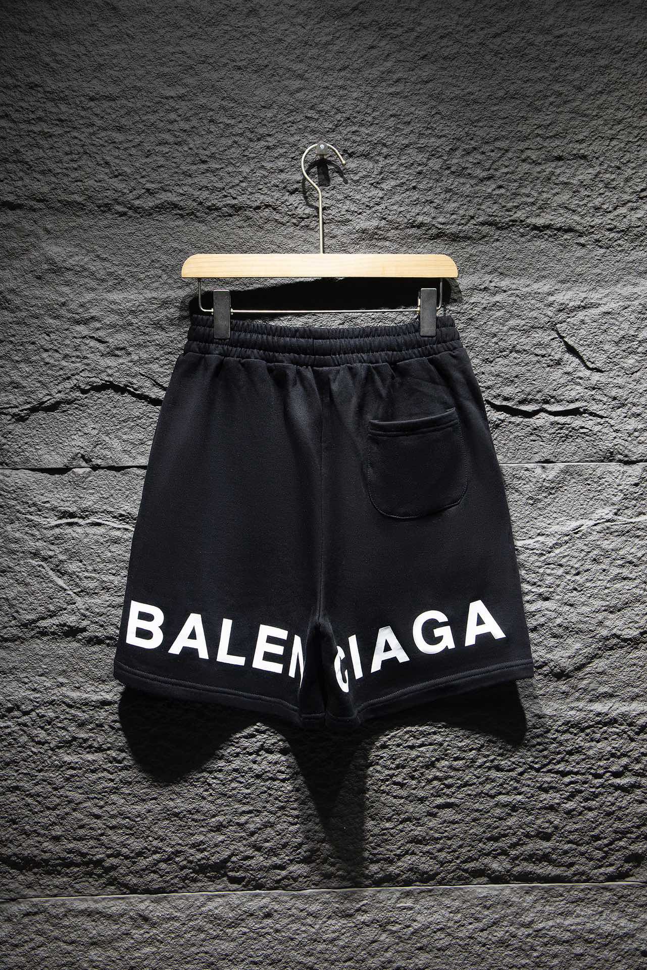 balenciaga black shorts