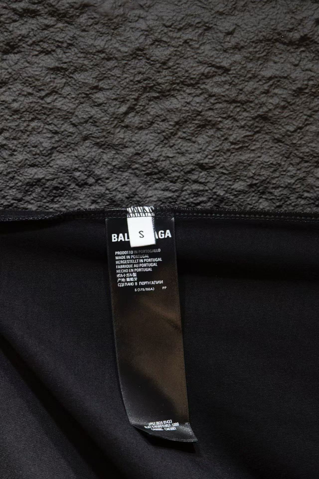 balenciaga black letters vest