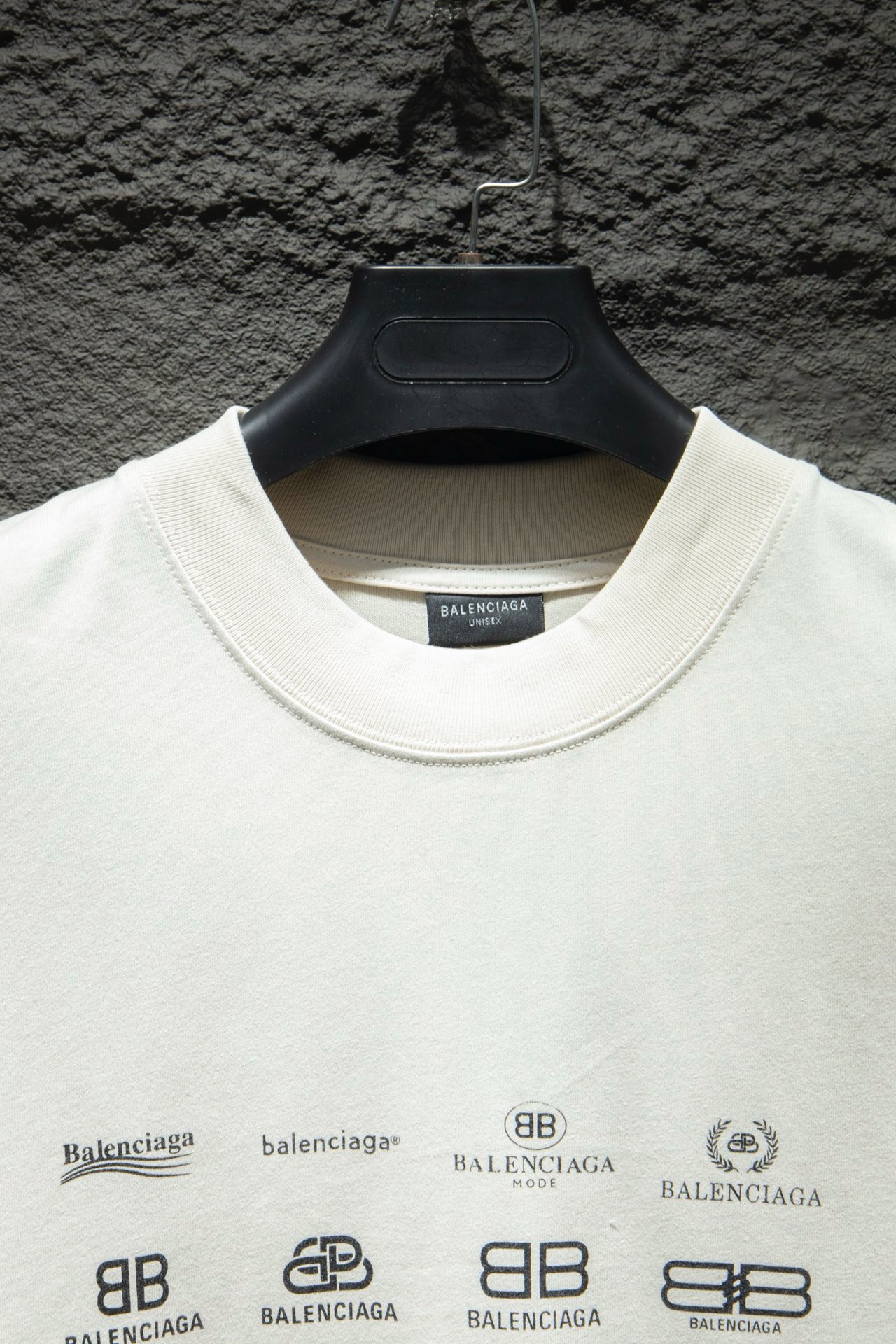 balenciaga logo design white tee