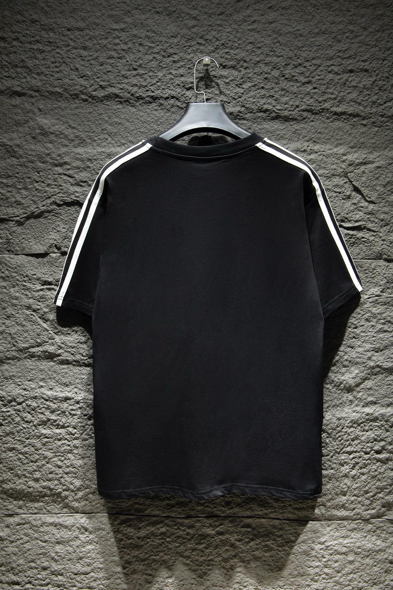 balenciaga x Adidas collaboration black tee