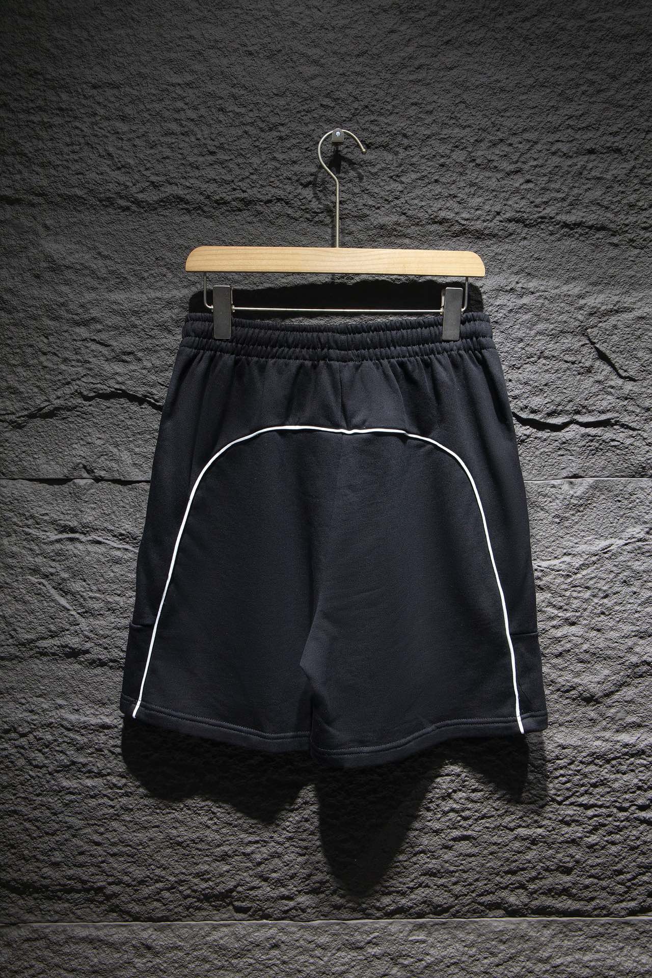 balenciaga embroidery black  shorts