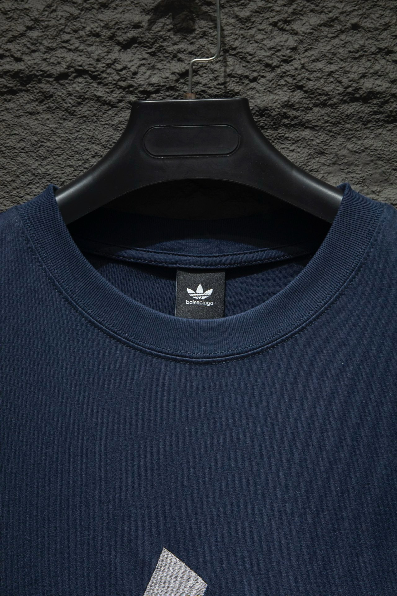 Balenciaga x Adidas collaboration blue tee