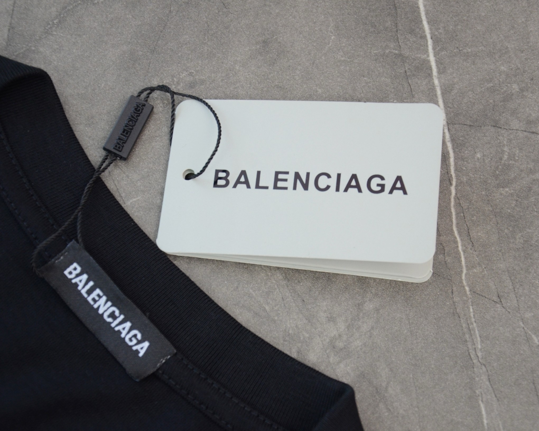 balenciaga adhesive tape black tee