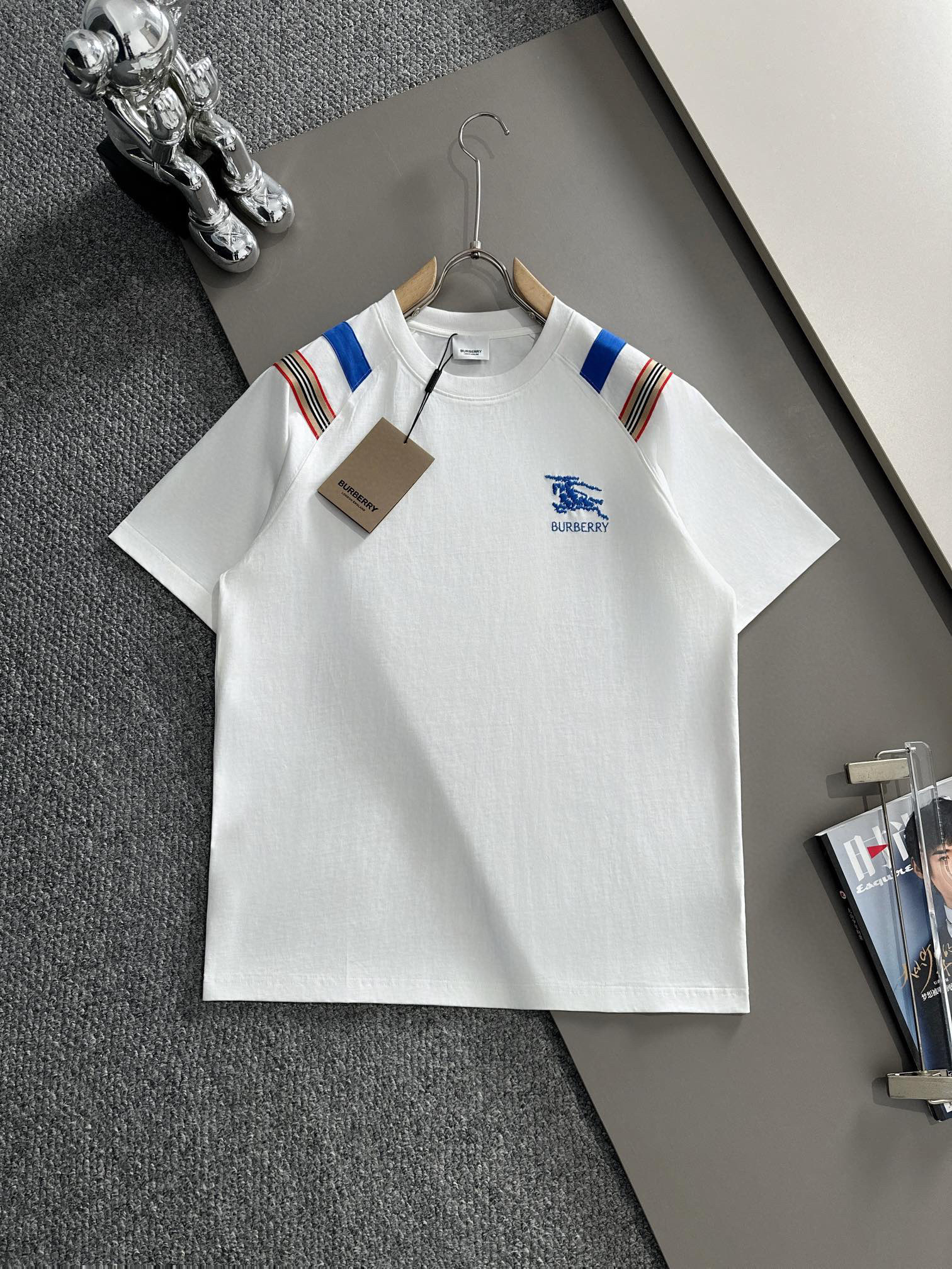 Burberry 2025 embroidery Logo Tee 2 Colors