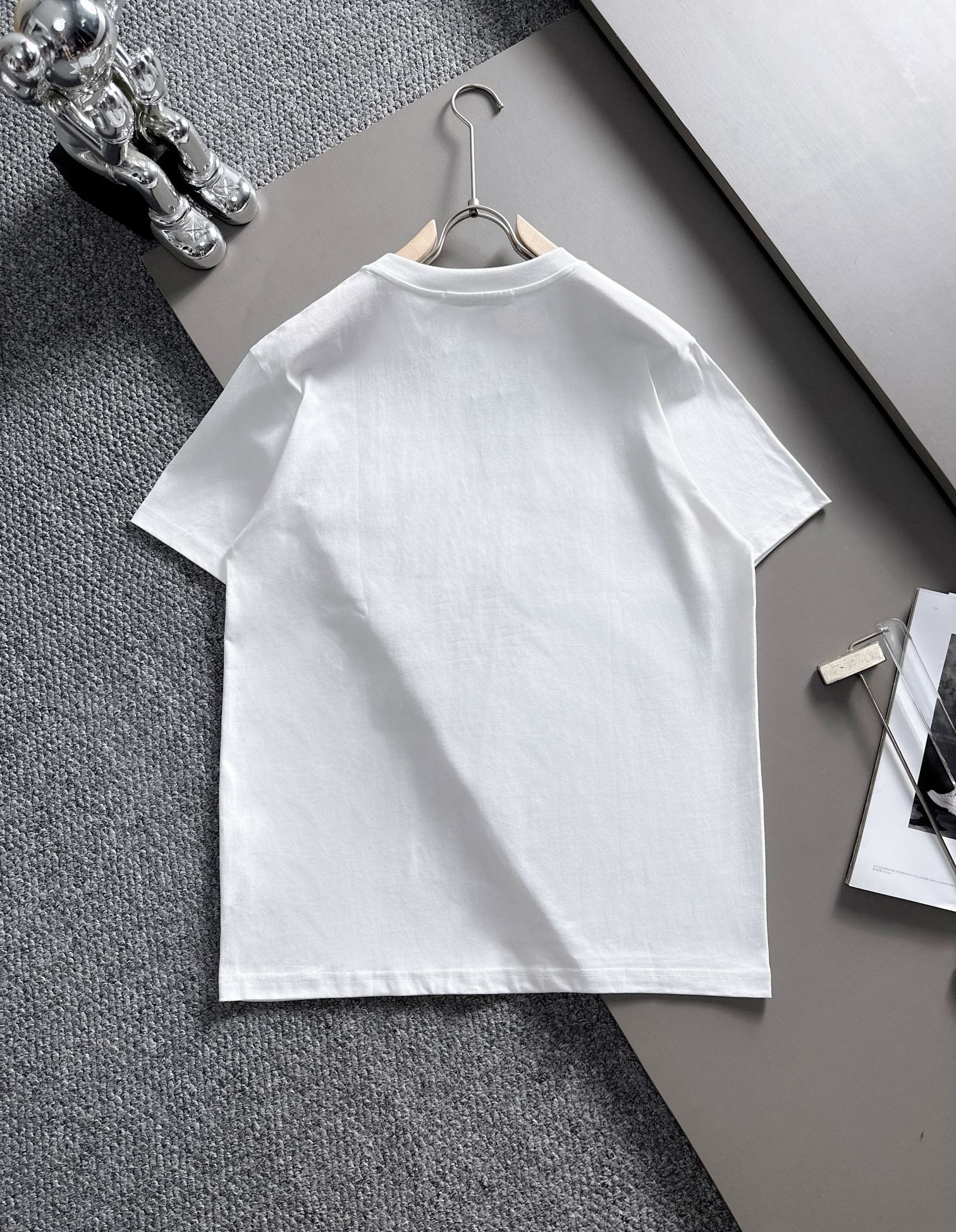 Prada customized pocket black and white tee