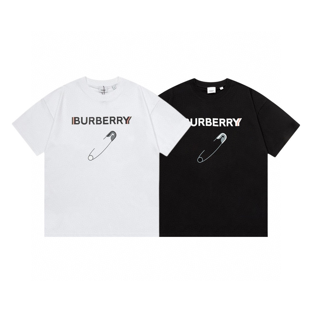 Burberry brooch Logo Tee 2 Colors