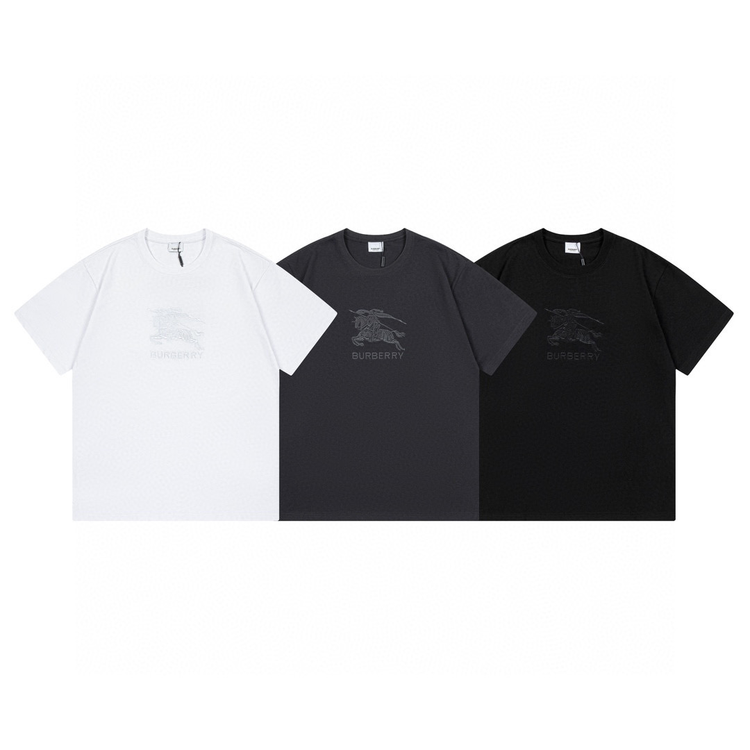Burberry Embroidery Classic Logo Tee 3 Colors