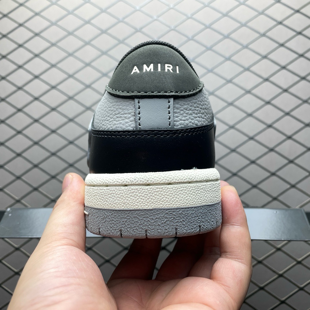 AMIRI Skeleton Skel Low-Top Sneakers Black&Grey